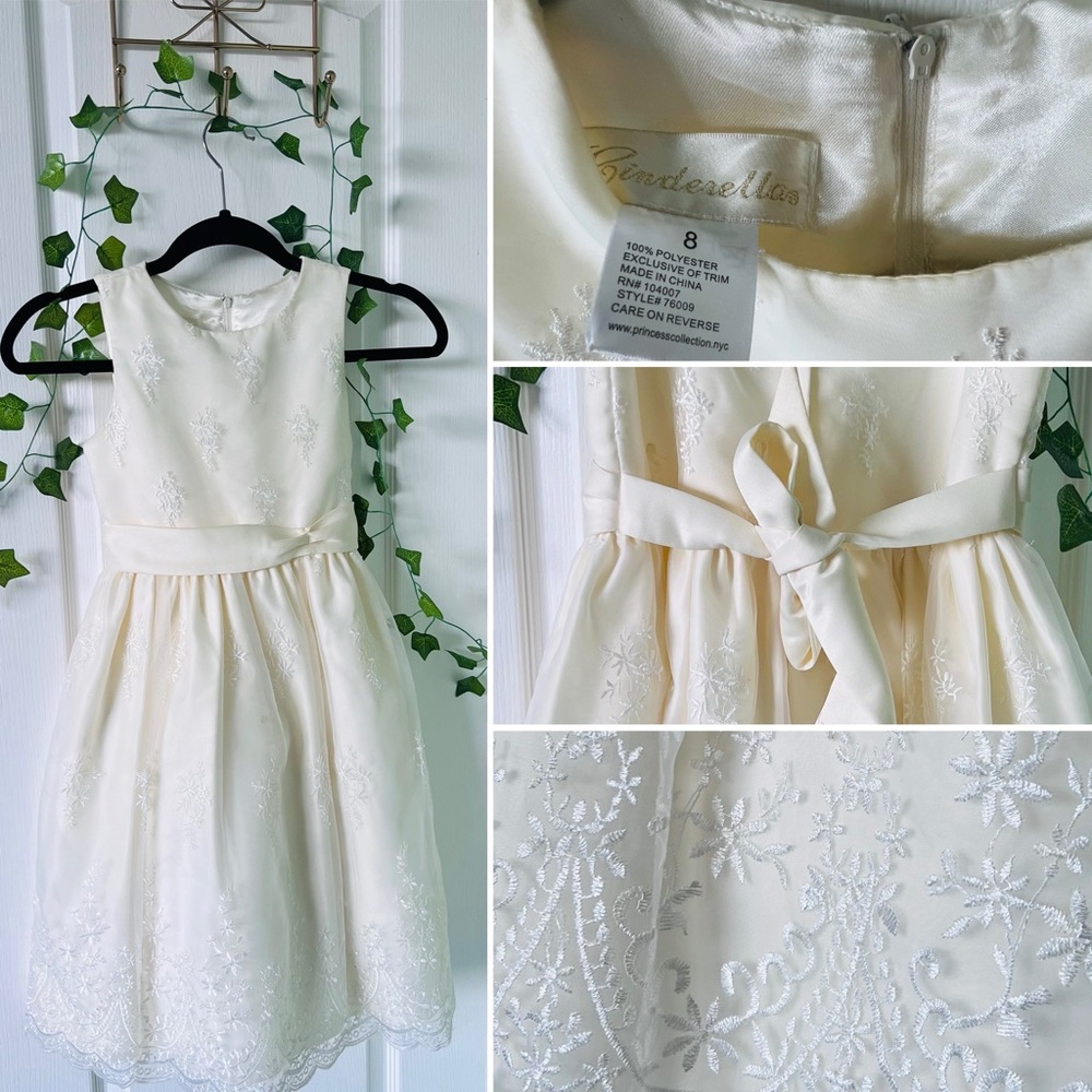 CINDERELLA’s GIRLS Cream Dress SIZE 8 Special occasions holiday Easter